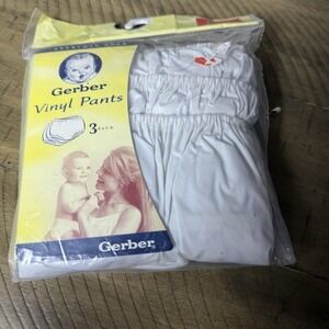 Vintage Gerber Vinyl Pants Underwear Toddler‎ 3 Pack Size Large Brand New